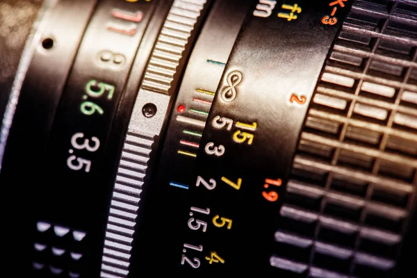 Lens photo scale — Stock Photo, Image