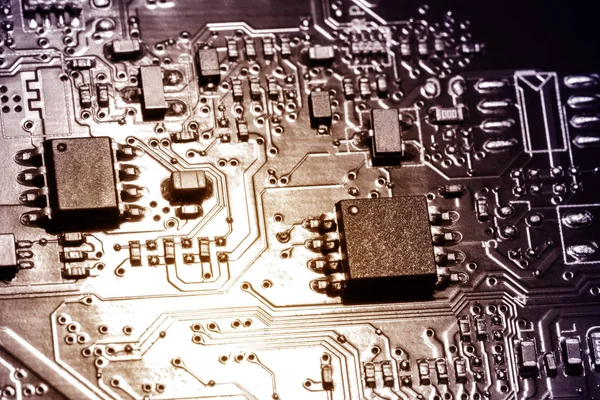 A close-up microchip — Stock Photo, Image