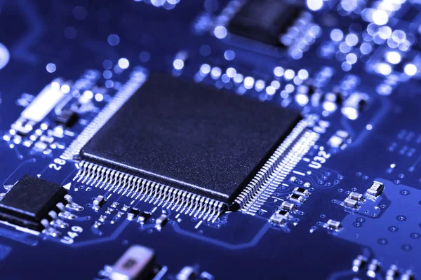 A close-up microchip Stock Image