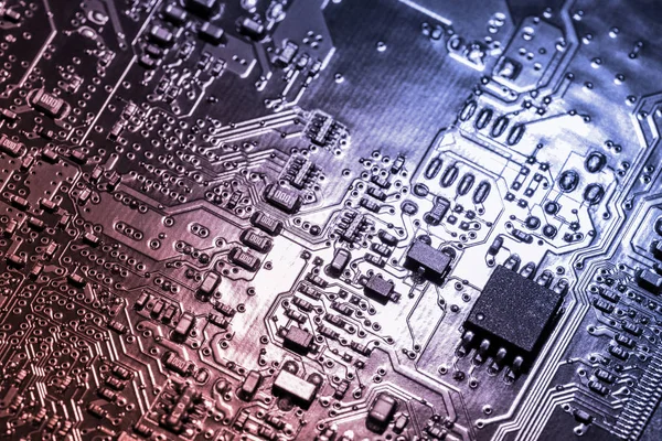 A close-up microchip — Stock Photo, Image