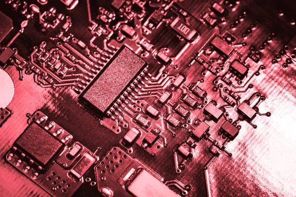 A close-up microchip — Stock Photo, Image