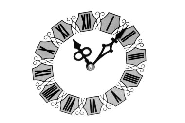 Roma rakamlı beyaz saat