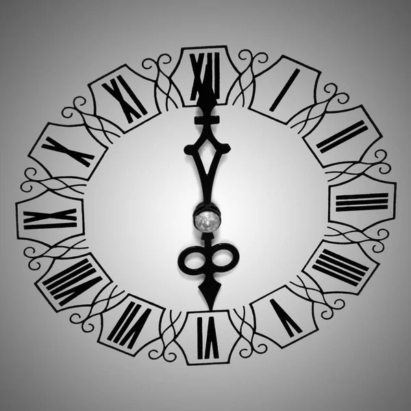 White clock with Roman numerals — Stock Photo, Image