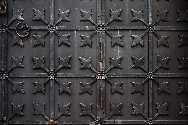 Old metal wrought iron doors