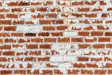 Eski grunge tuğla duvar dokusu soyulmuş alçı ile arka plan
