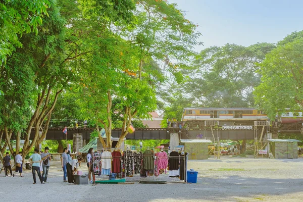 Kanchanaburi Tailandia Julio 2019 Artesanías Comida Casera Ropa Algodón Más — Foto de Stock