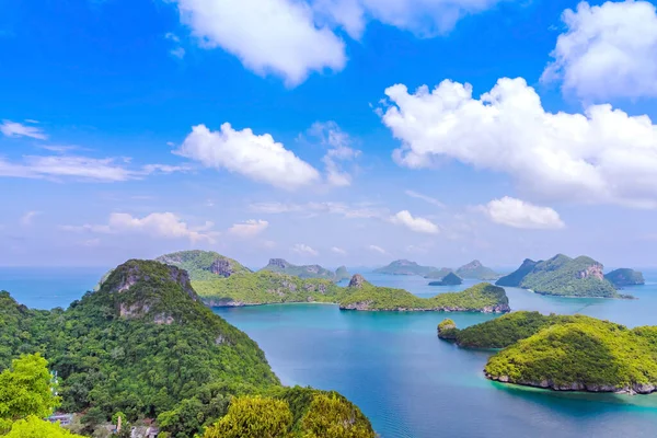 Hermoso Paisaje Punto Vista Del Parque Nacional Marino Ang Thong — Foto de Stock