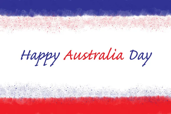 Austrália Bandeira Conceito Feliz Dia da Austrália Saudação — Fotografia de Stock