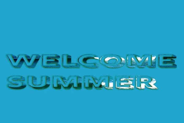 Welcome Summer Text From Surfing Image