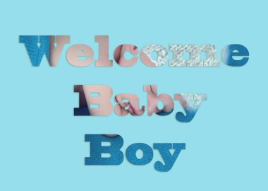 Bebek Resminden Bebek Erkek Metni Hoşgeldiniz