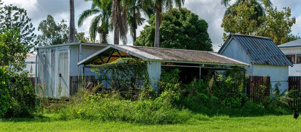 Shed velho crescido — Fotografia de Stock