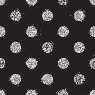 Gümüş parlak noktalar dekorasyonu ile parlak sorunsuz arka plan