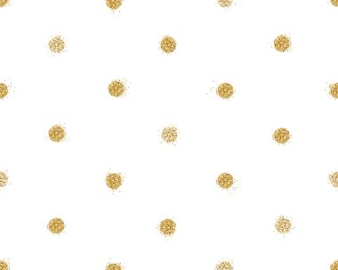 Altın parlak noktalar dekorasyonu ile parlak sorunsuz arka plan