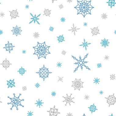 Kar taneleri ile Noel ve kış arka plan