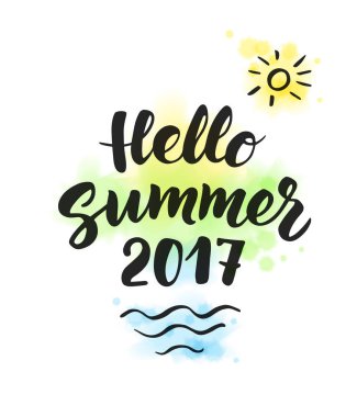 2017 metin yaz, çizilen fırça yazı teslim. Büyük parti po için