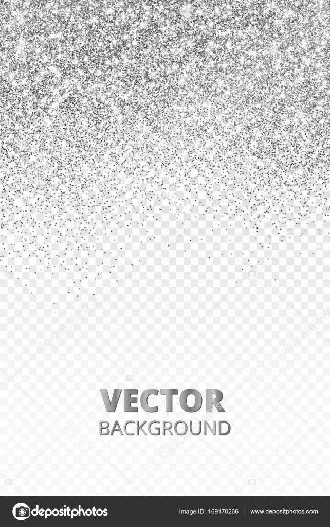 Falling Glitter Confetti Vector Silver Dust Isolated On Transparent  Background Sparkling Glitter Border Festive Frame Stock Illustration -  Download Image Now - iStock