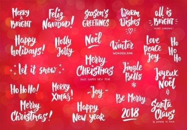 Tırnak ve dilek tebrik tatil kümesi. Elle çizilmiş metin. Büyük kartları, Hediyelik Etiketler ve etiketleri, fotoğraf bindirmeleri için posterler parti.