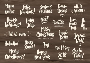 Tırnak ve dilek tebrik tatil kümesi. Elle çizilmiş metin. Büyük kartları, Hediyelik Etiketler ve etiketleri, fotoğraf bindirmeleri için posterler parti.