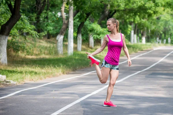 stock image Young woman running