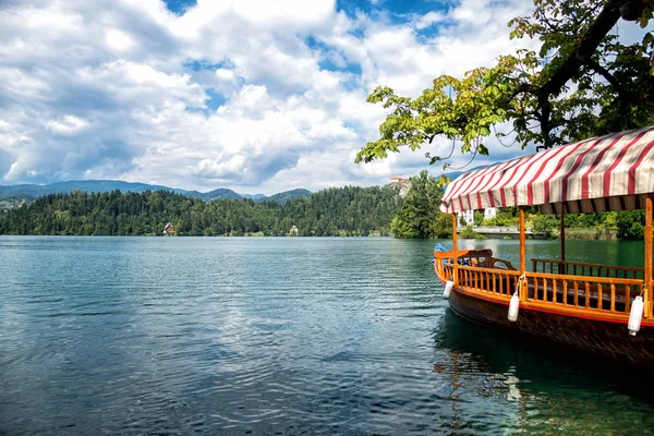 Bled-tó, Szlovénia, Európa. — Stock Fotó