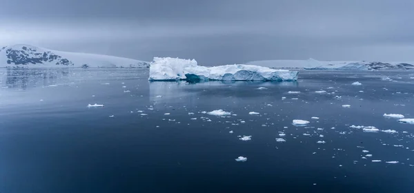 Ledovec v Antarktickém moři. Port Lockroy. — Stock fotografie