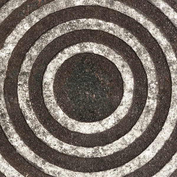 Hatch with centric circles, similar to darts, monochrome