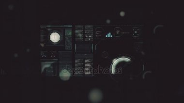 4 k futuristik bir arayüze ekran