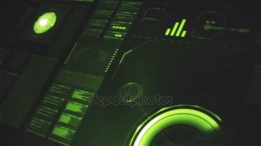 4 k futuristik bir arayüze ekran