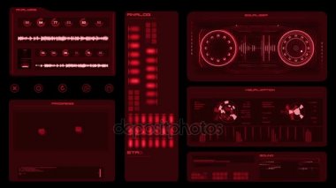 4 k futuristik bir arayüze ekran