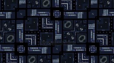 4 k futuristik bir arayüze ekran