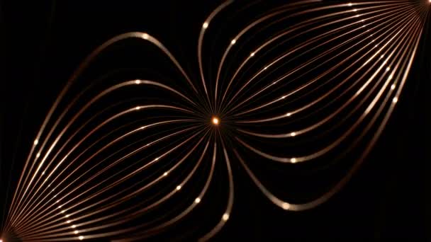 4 k abstract lus beelden van magnetisch veld — Stockvideo