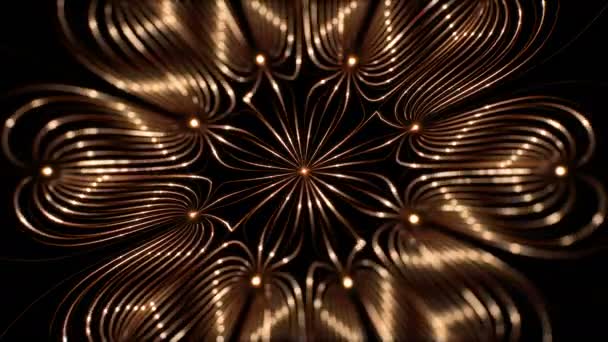 4K abstract looped footage of magnetic field — Stock Video