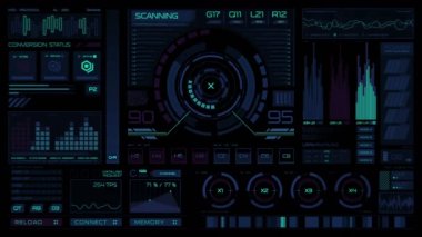 Futuristik bir arayüze | Hud