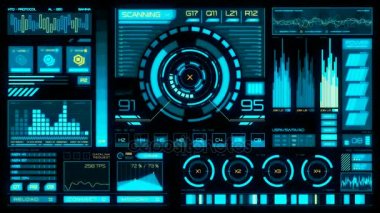 Futuristik bir arayüze | Hud