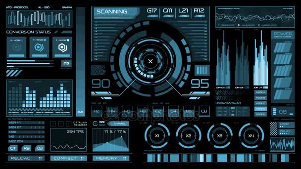 Futuristische interface | HUD — Stockvideo