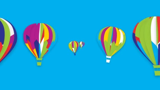 抽象背景与空气 baloons — 图库视频影像