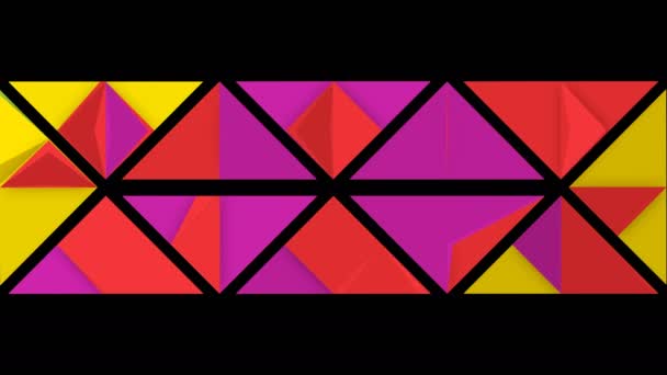 Fond abstrait avec triangles — Video