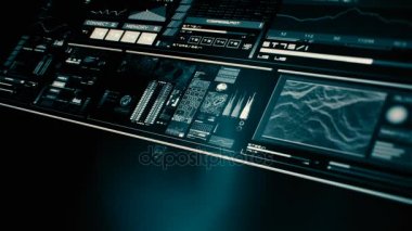 Perspektif Görünümü lowpower fütüristik arabirimi/dijital ekran/Hud