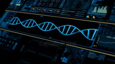 Renkli fütüristik arabirimi/dijital ekran/Hud görünümünü perspektif