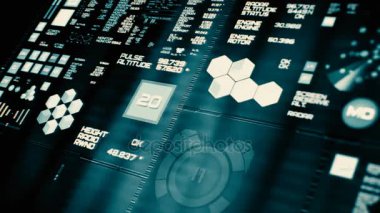 Perspektif Görünümü lowpower fütüristik arabirimi/dijital ekran/Hud