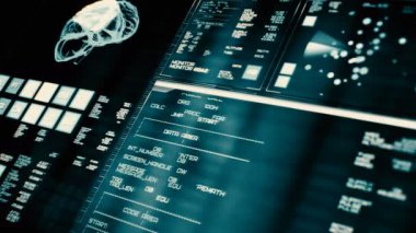 Perspektif Görünümü lowpower fütüristik arabirimi/dijital ekran/Hud