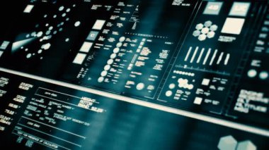 Perspektif Görünümü lowpower fütüristik arabirimi/dijital ekran/Hud