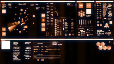 Sıcak fütüristik arabirimi/dijital ekran/Hud