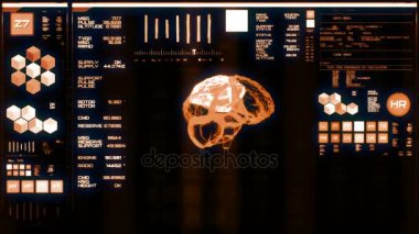 Sıcak fütüristik arabirimi/dijital ekran/Hud
