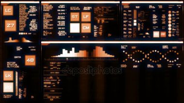 Sıcak fütüristik arabirimi/dijital ekran/Hud