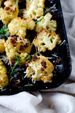 Peynirli fırında karnabahar