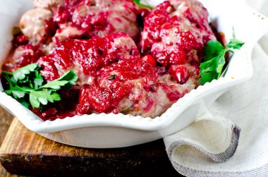 Kızılcık soslu fırında tavuk (Türkiye)