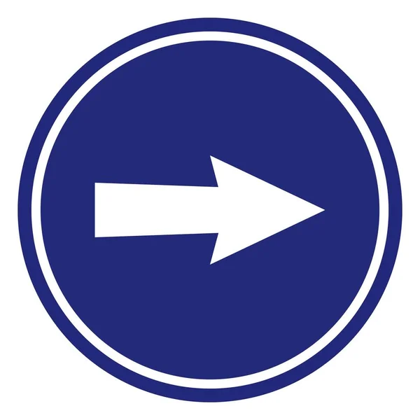 Дорожный Знак Указанное Направление Движения Векторная Иконка — стоковое фото