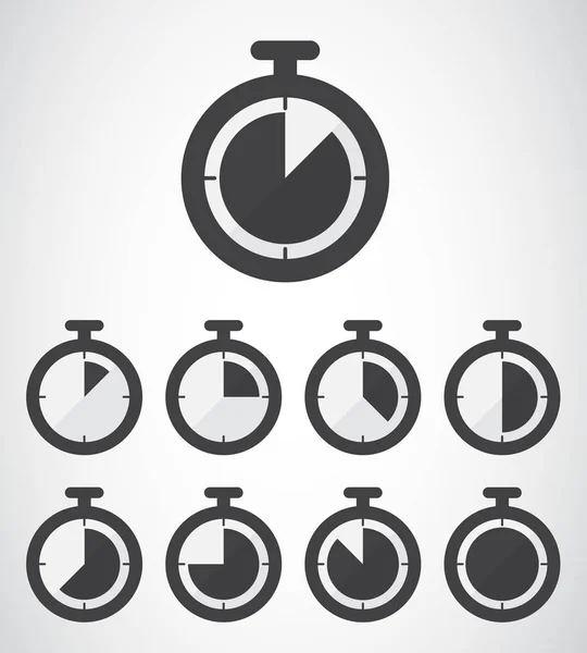 Stopwatch icono, Estilo de diseño plano — Archivo Imágenes Vectoriales