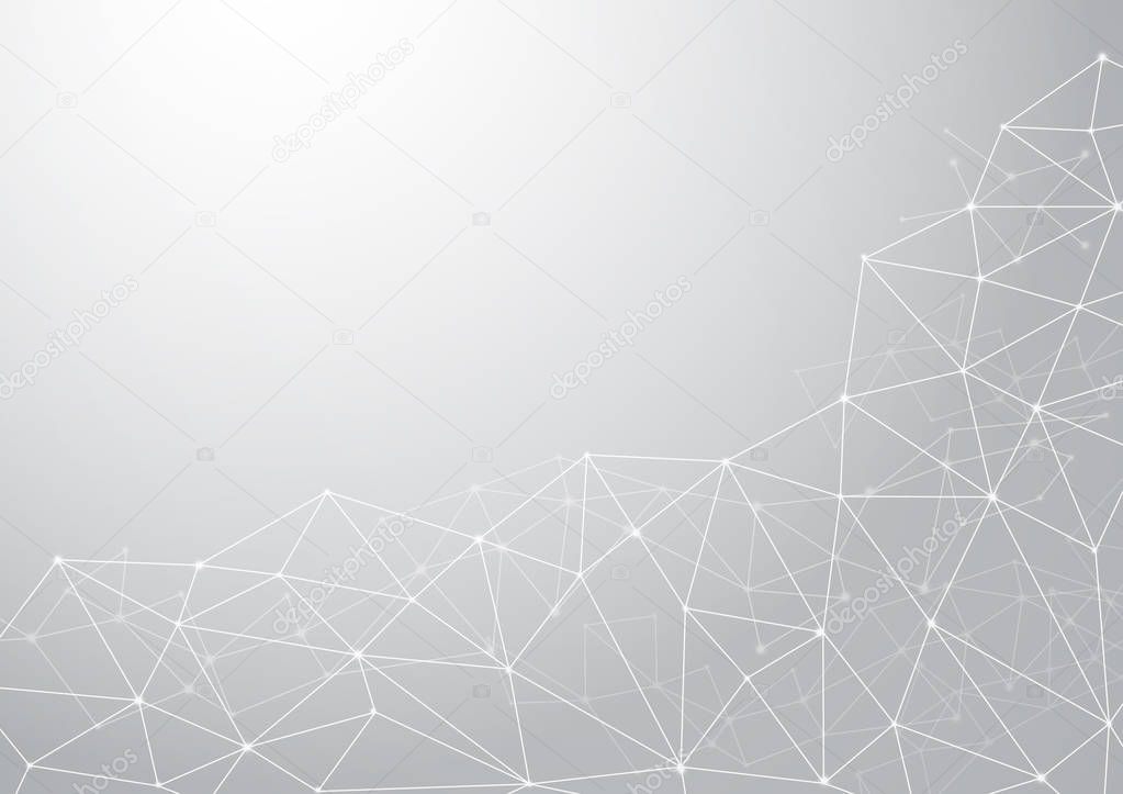 Abstract computer generated on white background